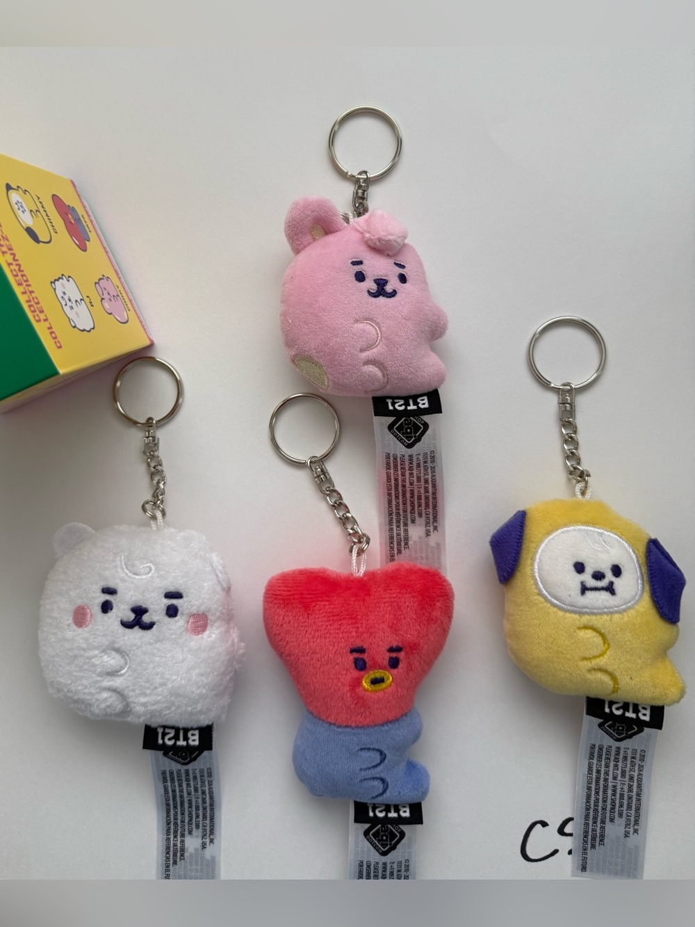 NIB BTS BT21 Jelly Candy Box Plush Keychains